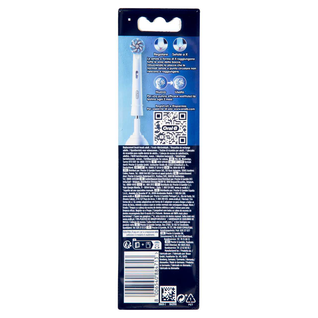 Testine di ricambio per spazzolino elettrico sensitive clean 2 pz - Immagine 41