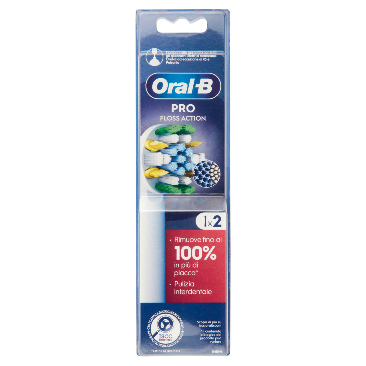 Testine di ricambio Pro Floss Action per spazzolino elettrico Oral-B 2 pz - Immagine 01
