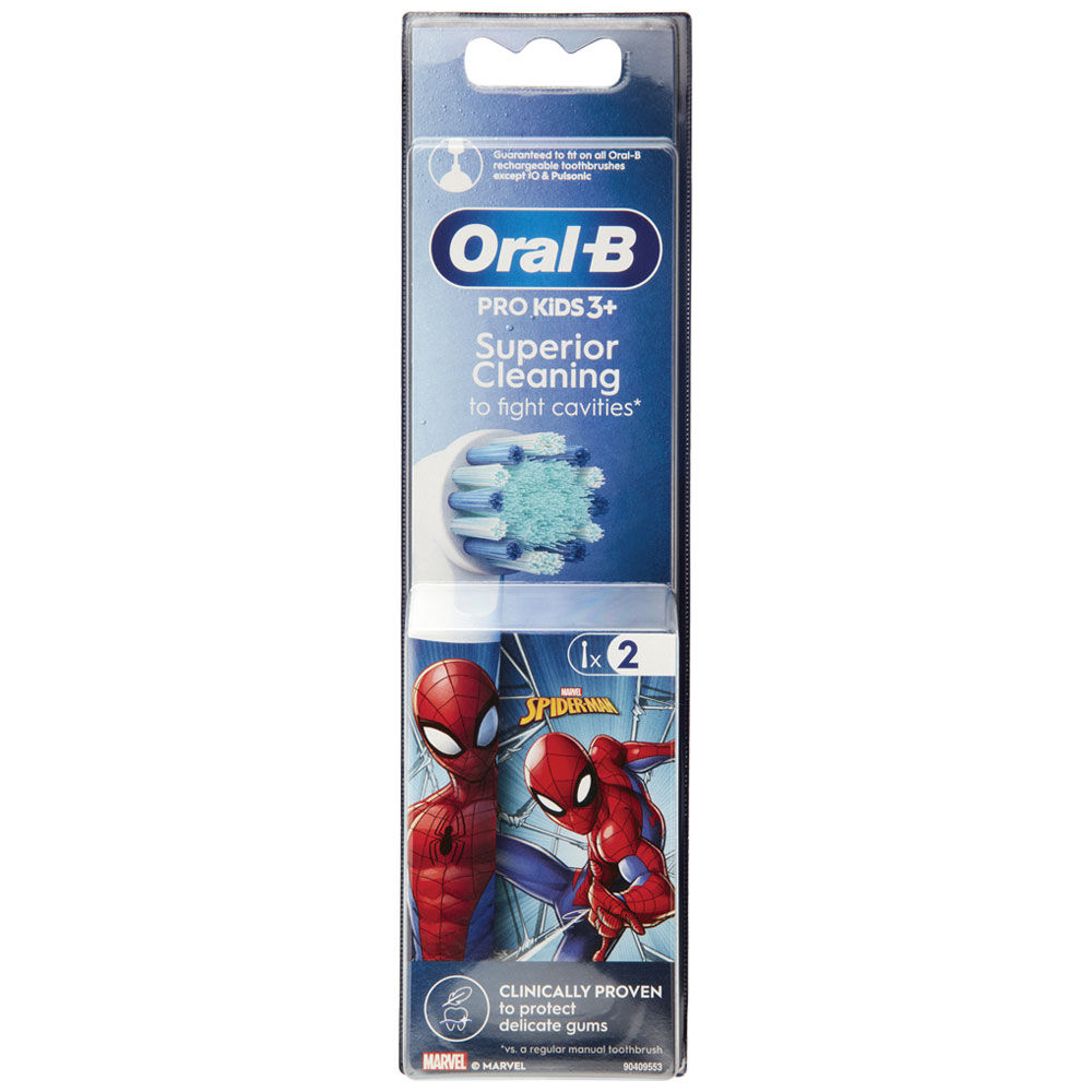 Immagine 1 di 6 del prodotto Testine di ricambio per spazzolino elettrico kids Spiderman 2 pz