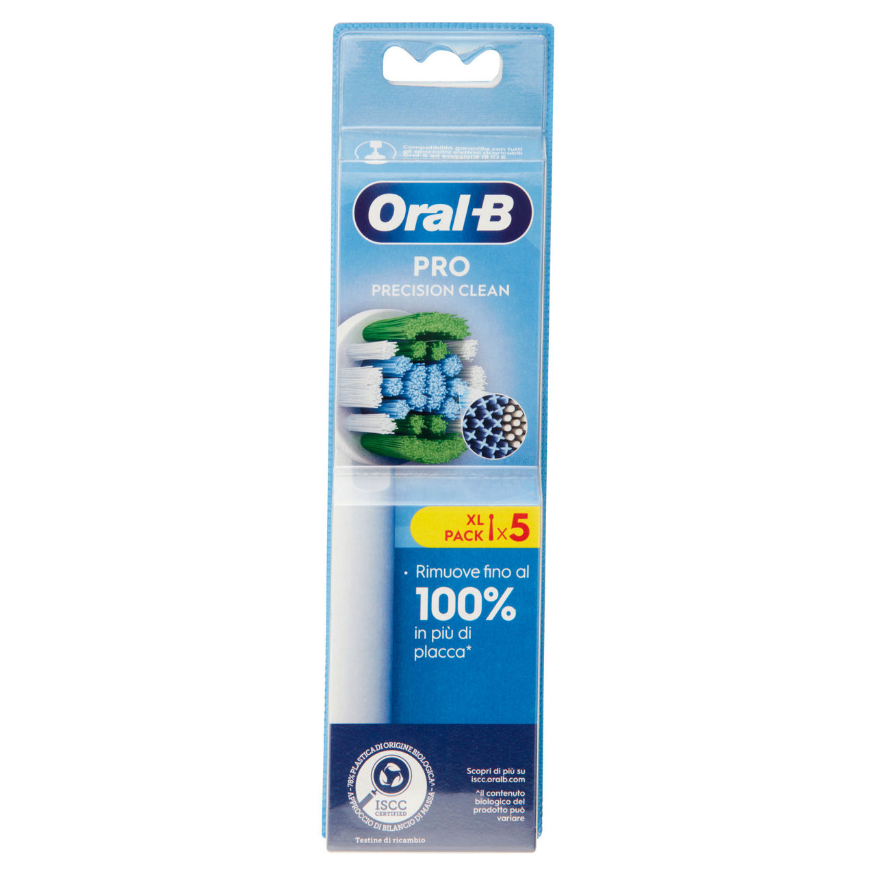 Testine di ricambio per spazzolino elettrico precision clean 5 pz - Immagine 01