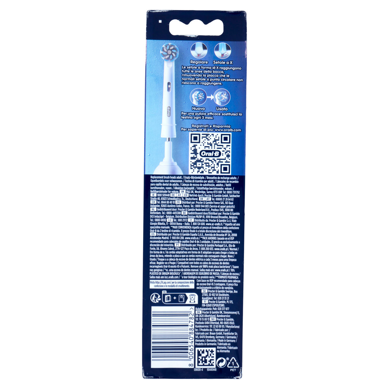Testine di ricambio per spazzolino elettrico sensitive clean 4 pz - Immagine 21