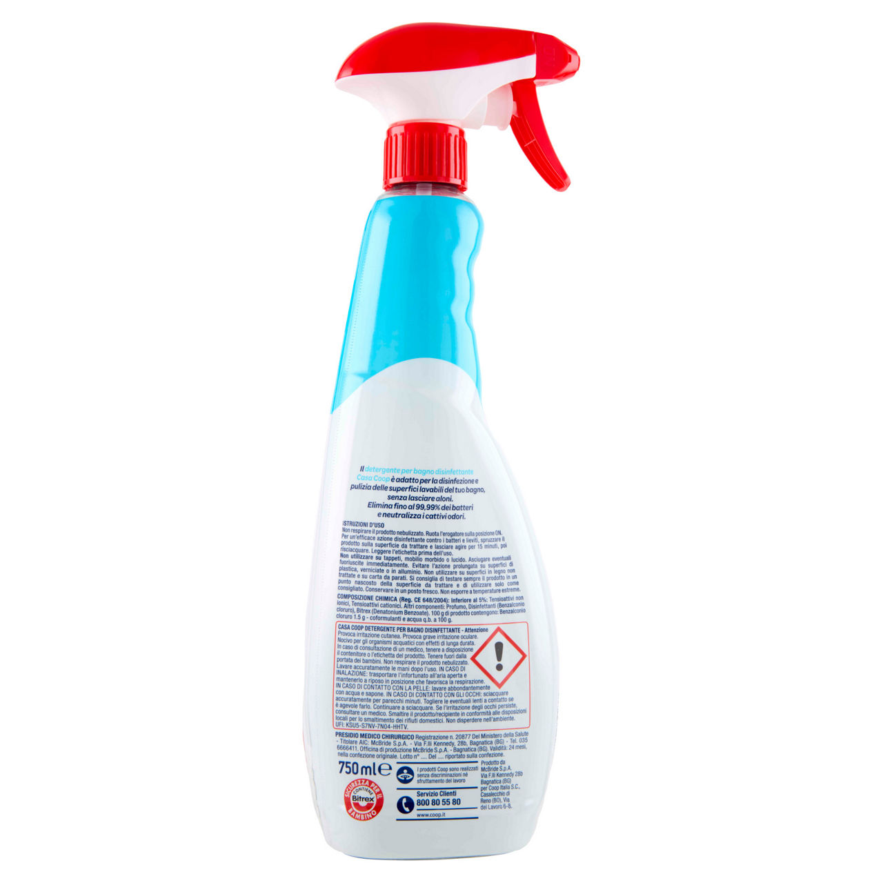 Detergente spray bagno disinfettante pmc coop casa ml 750 - Immagine 11