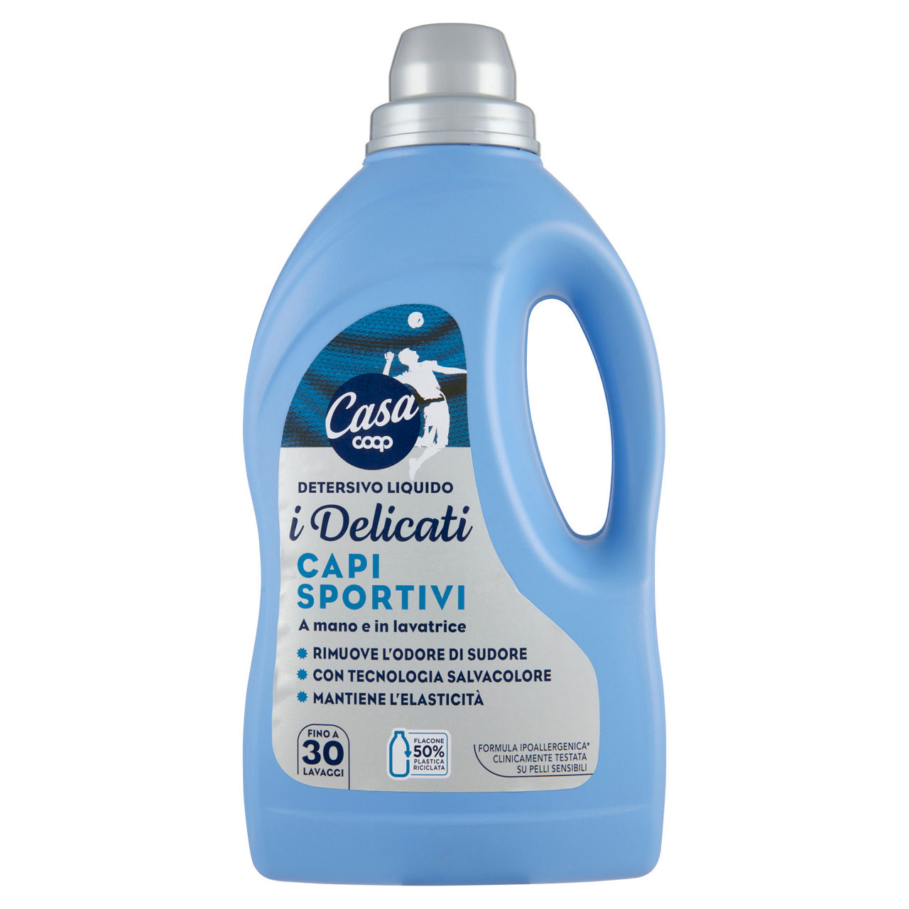Detersivo lavatrice coop casa capi sportivi/tecnici antiodore 30lv 1,5l - Immagine 01