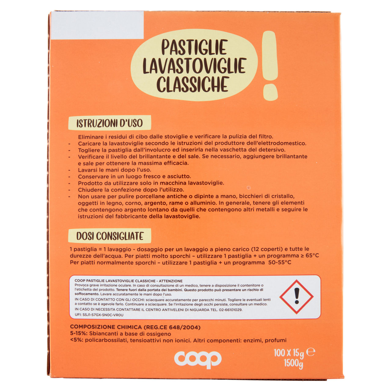 Detersivo lavastoviglie coop pastiglie classiche pz 100 kg 1,5 - Immagine 31