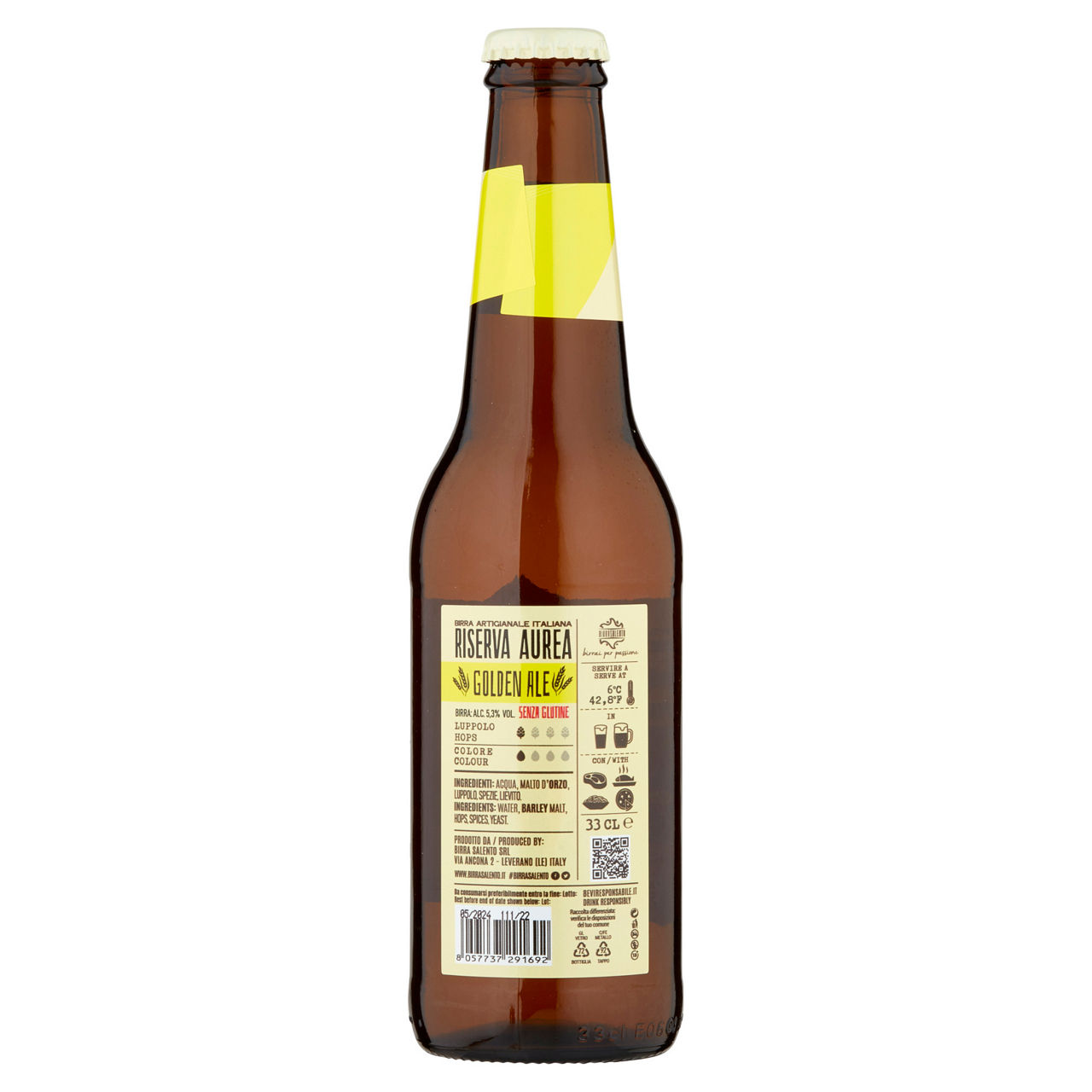 Birra riserva aurea golden ale gluten free cl.33 - Immagine 41