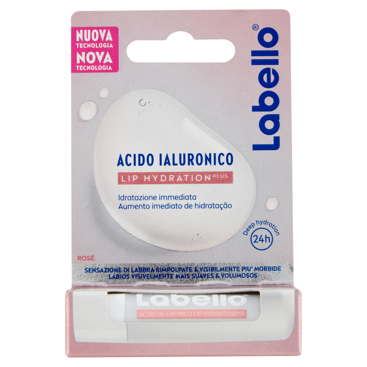 Labello balsamo labbra acido ialuronico rose' ml 5,2 pz.1