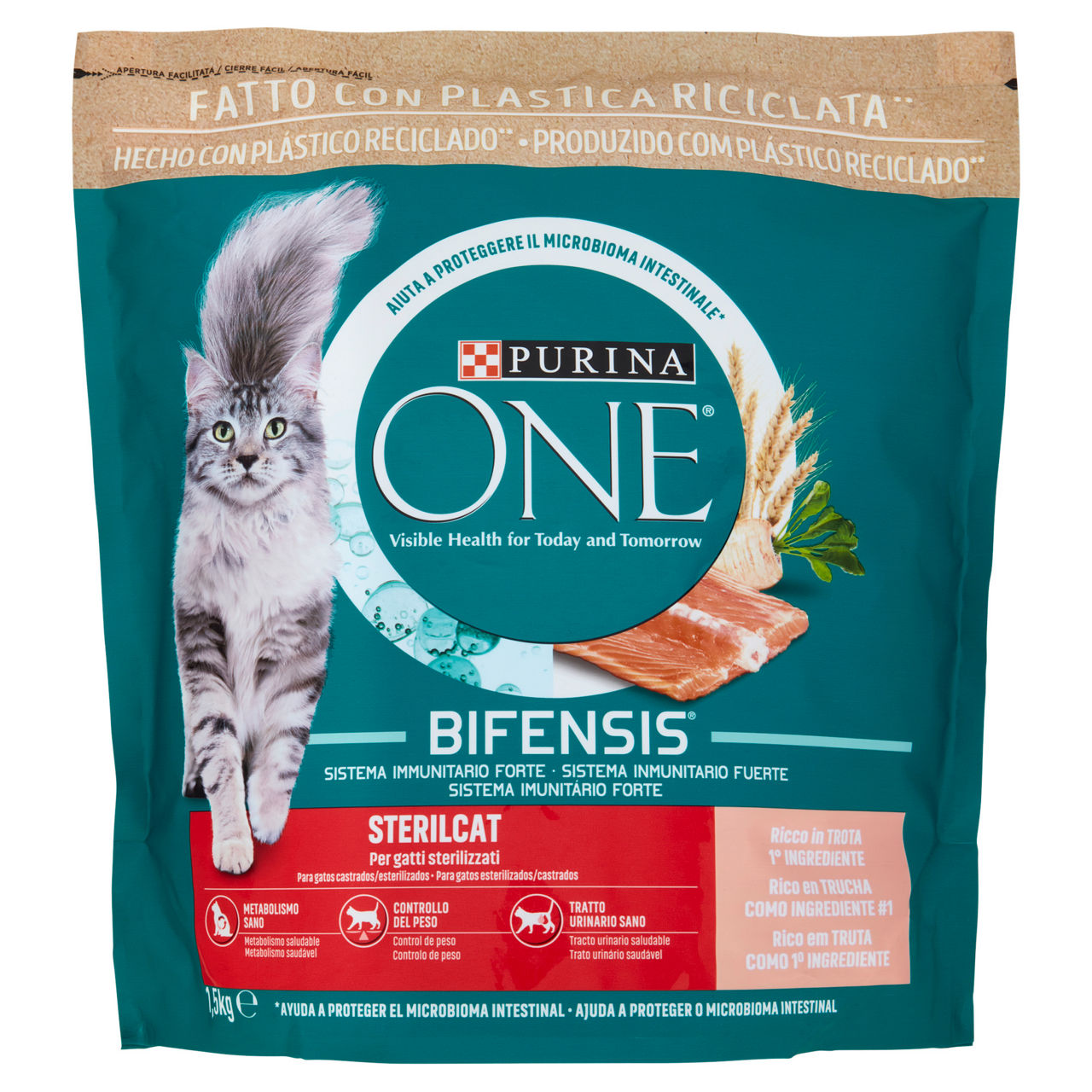 Secco gatto strerilcat trota one kg 1,5 - Immagine 01
