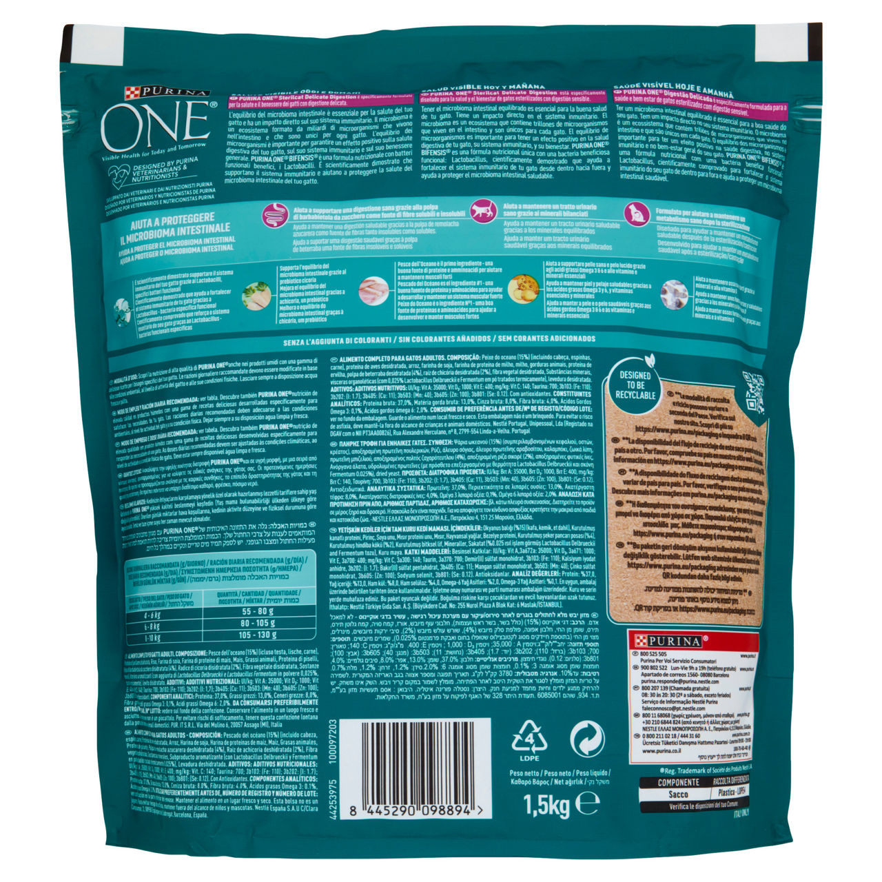 Secco gatto sterilcat delicate digestion one kg 1,5 - Immagine 11