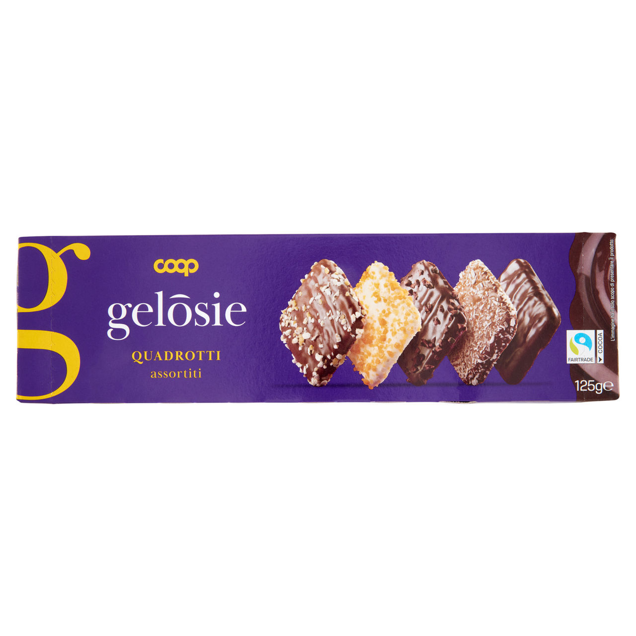 Biscotti quadrotti gusti assortiti 125 gr