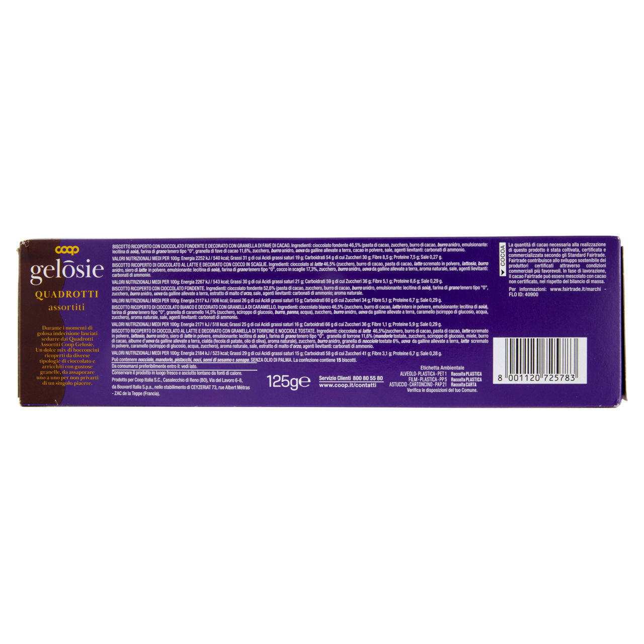 Biscotti quadrotti gusti assortiti 125 gr - Immagine 51