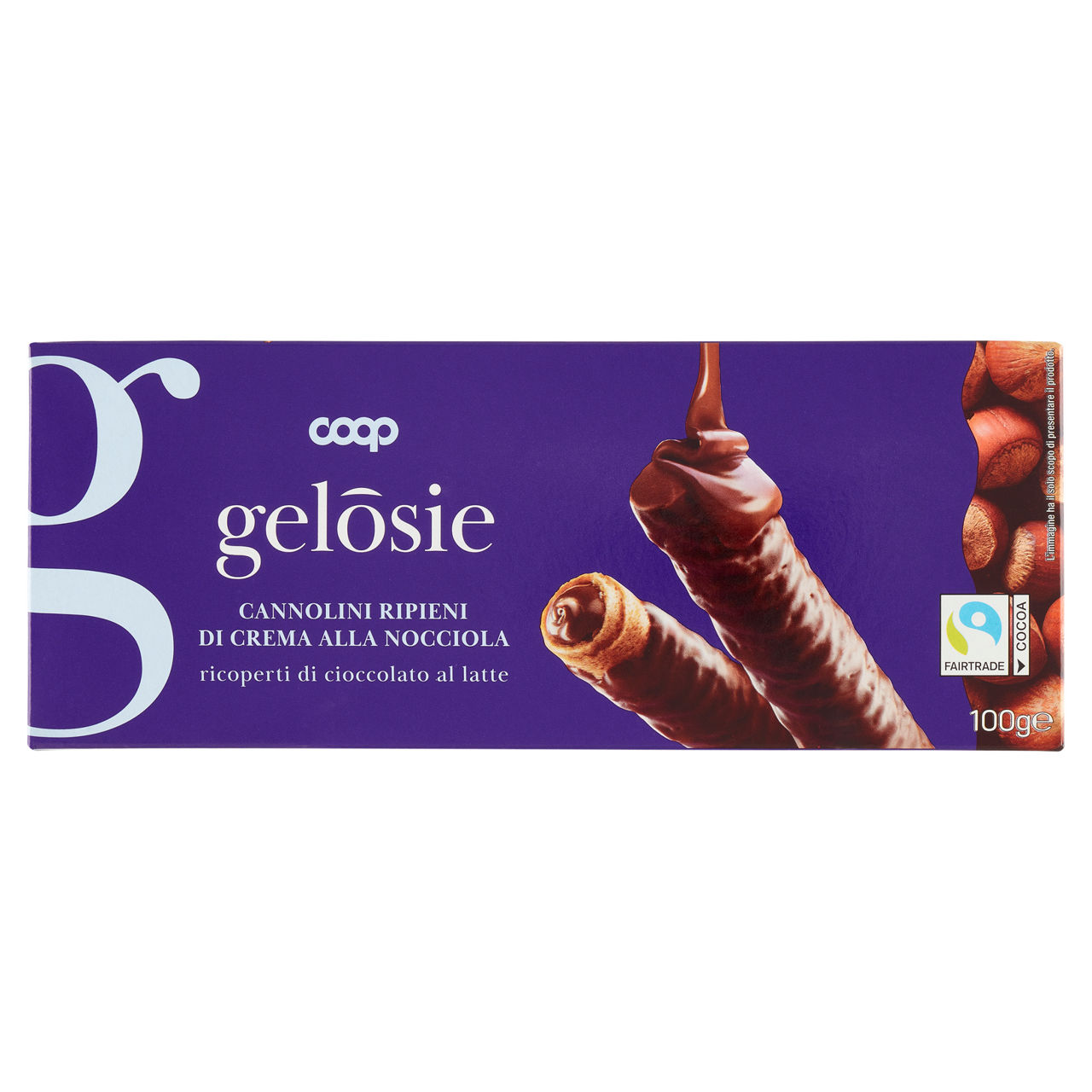 Cannolini ripieni di crema alla nocciola 100 gr - Immagine 01