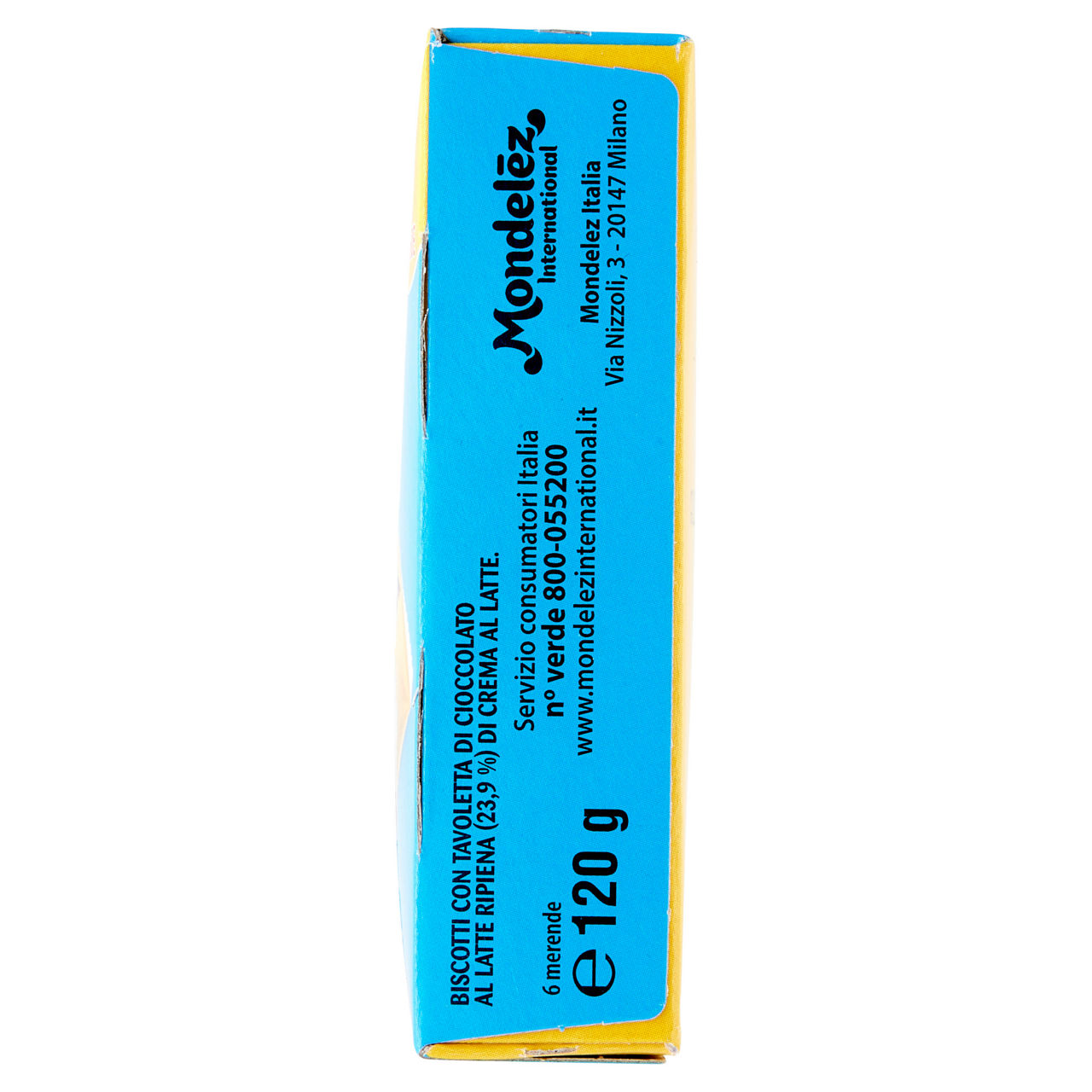 Biscotti con tavoletta di cioccolato ripiena con crema al latte 6 pz 120 gr - Immagine 41