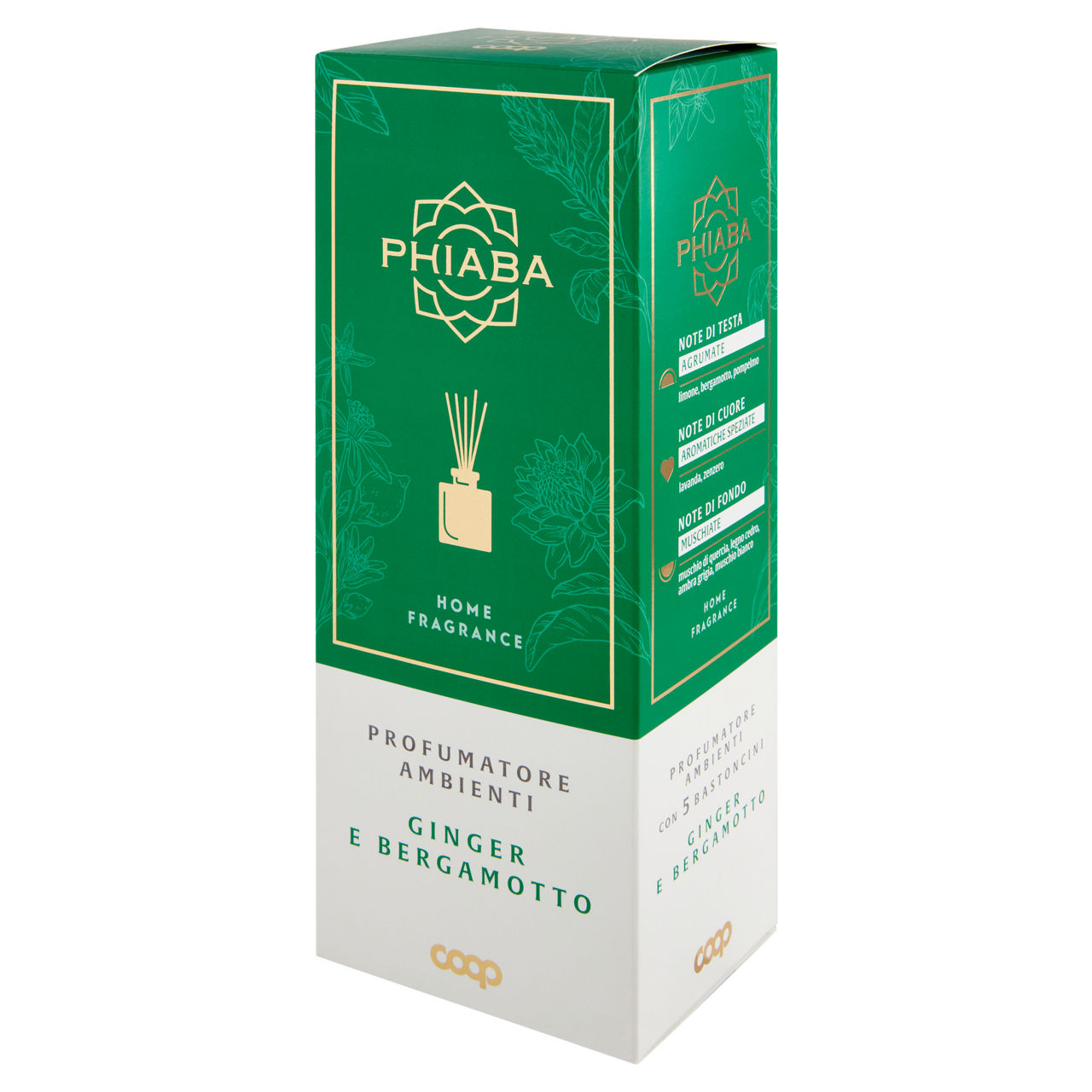 Deodorante diffusore coop phiaba  con bastoncini ginger e bergamotto ml 200 - Immagine 61