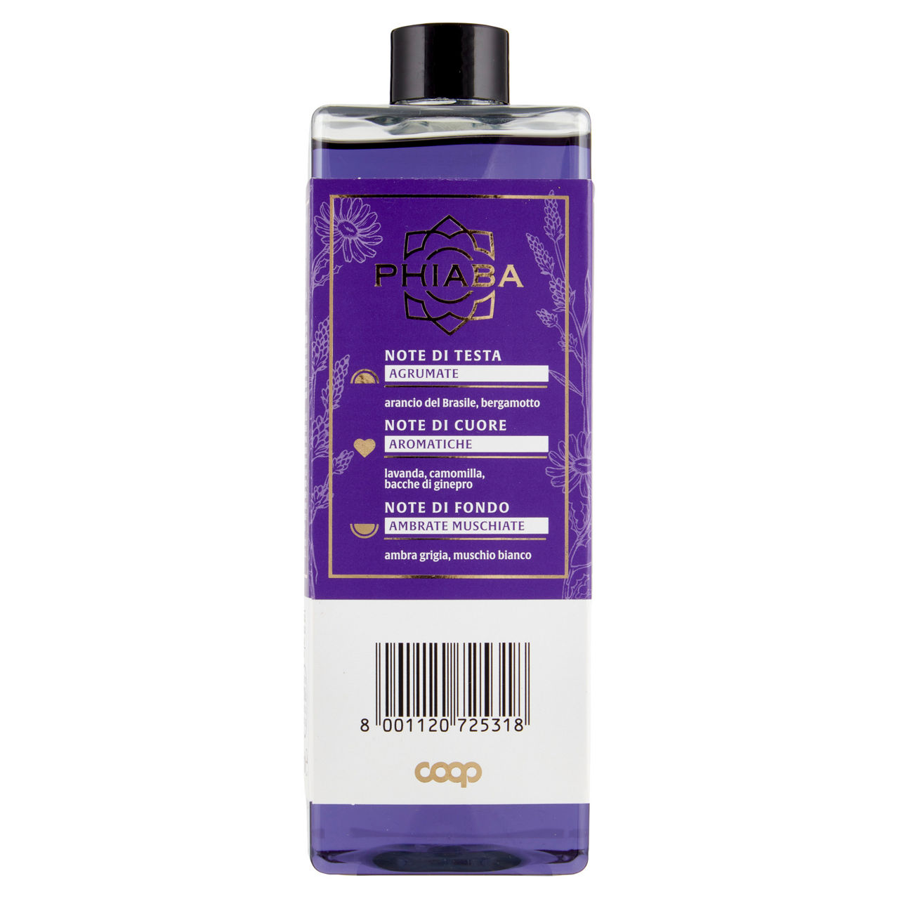 RICARICA PER DIFFUSORE COOP PHIABA CON BASTONCINI LAVANDA E CAMOMILLA ML 500 - Immagine 51