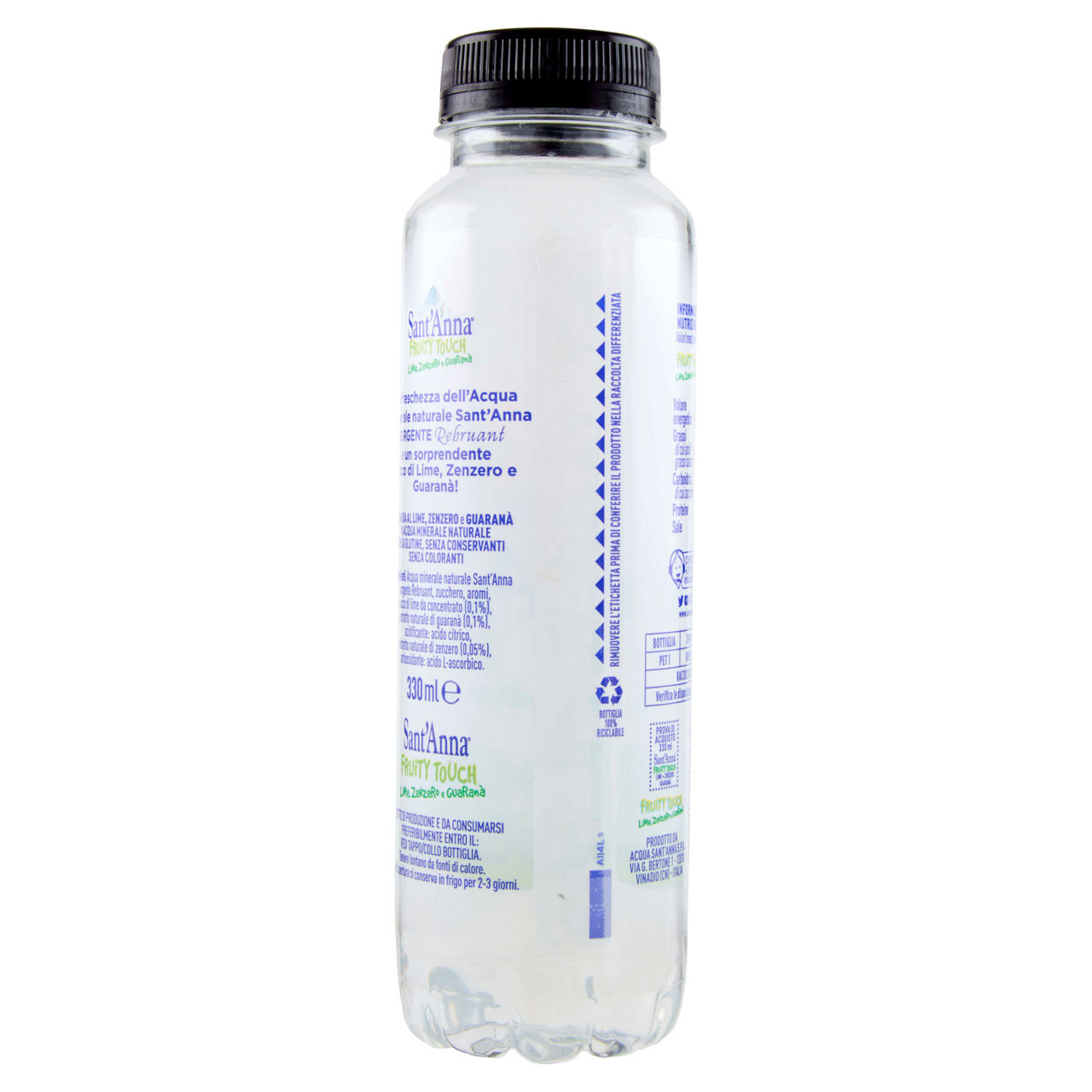 BEVANDA LIME ZENZERO E GUARANA' SANT'ANNA FRUITY TOUCH PET ML 330 - Immagine 11