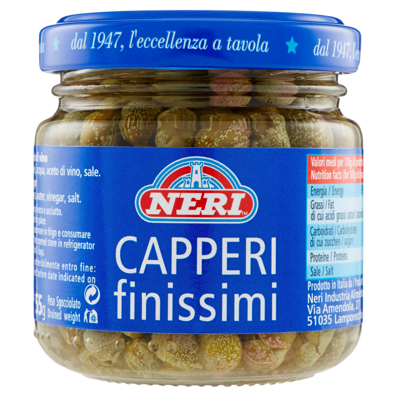 Capperi finissimi in aceto di vino 100 gr - Immagine 01