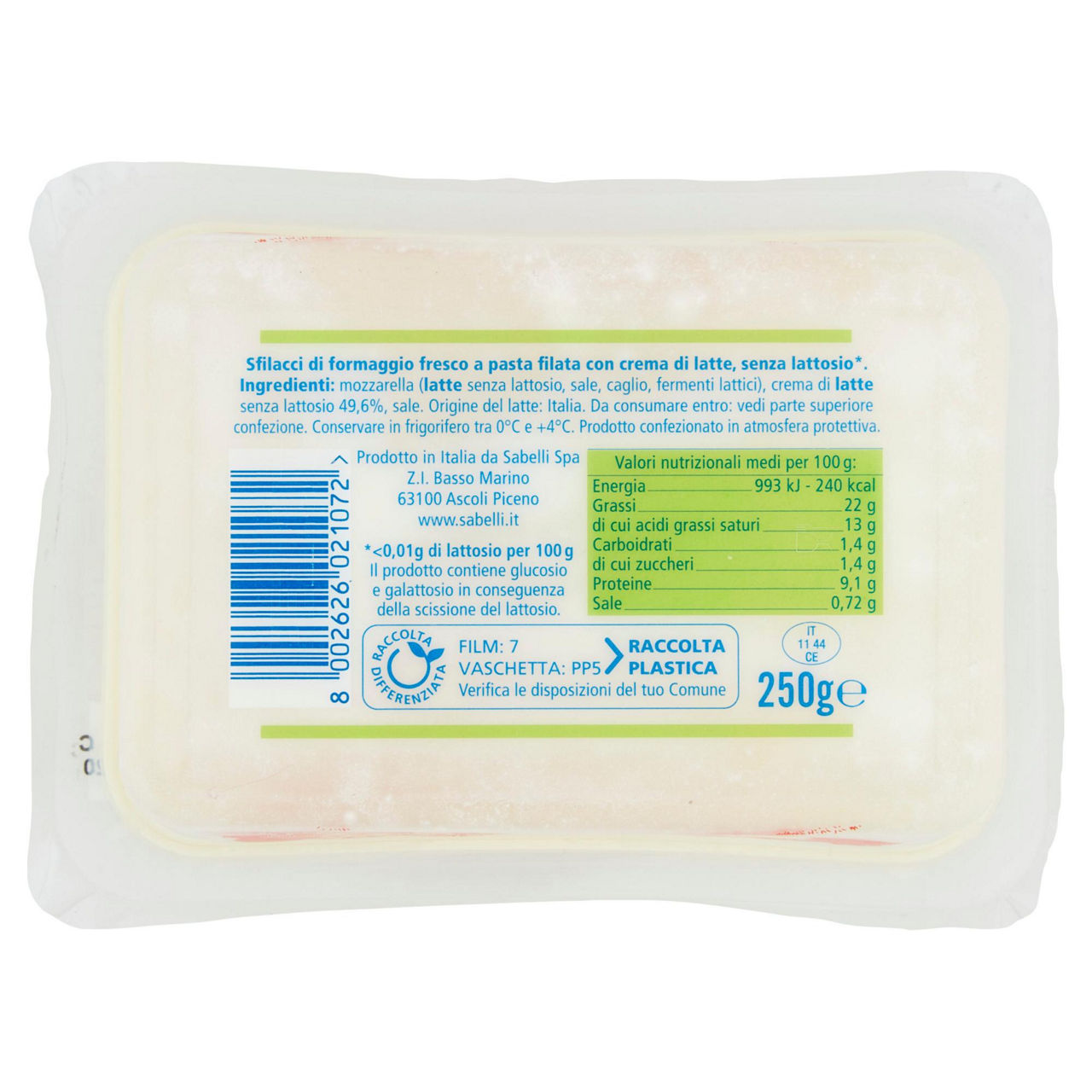 Stracciatella di burrata senza lattosio 250 gr - Immagine 11