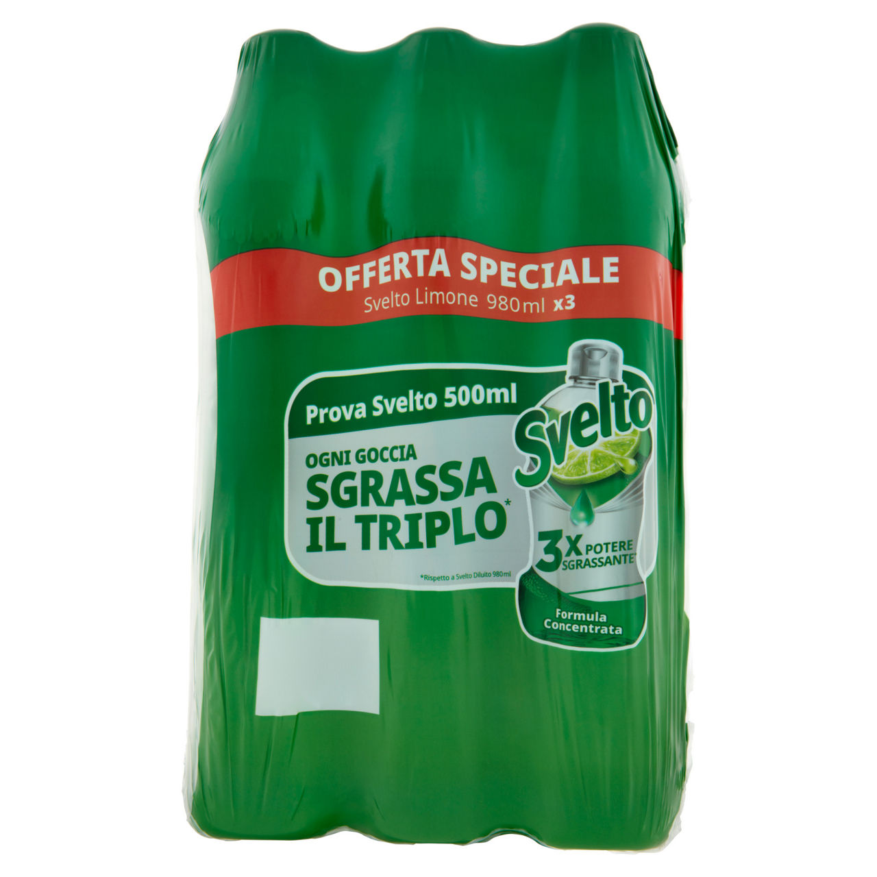 Detersivo liquido per stoviglie limone 3 pz x 980 ml - Immagine 01