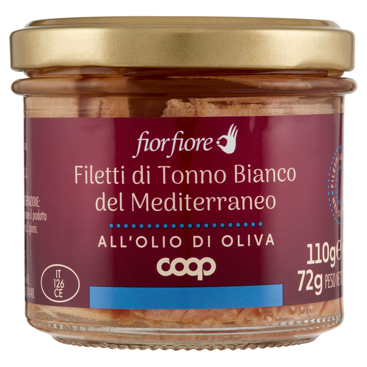 Filetti di tonno bianco del Mediterraneo all'olio di oliva 110 gr  - Immagine 01