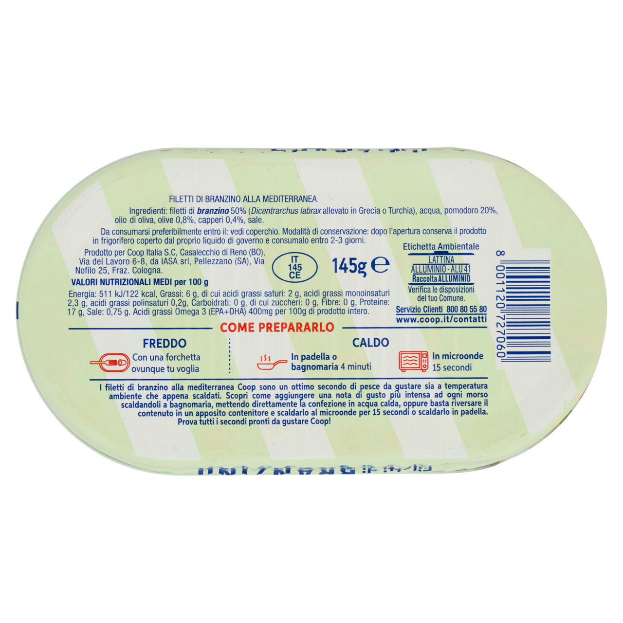 Filetti di branzino alla mediterranea coop g 145 - Immagine 41