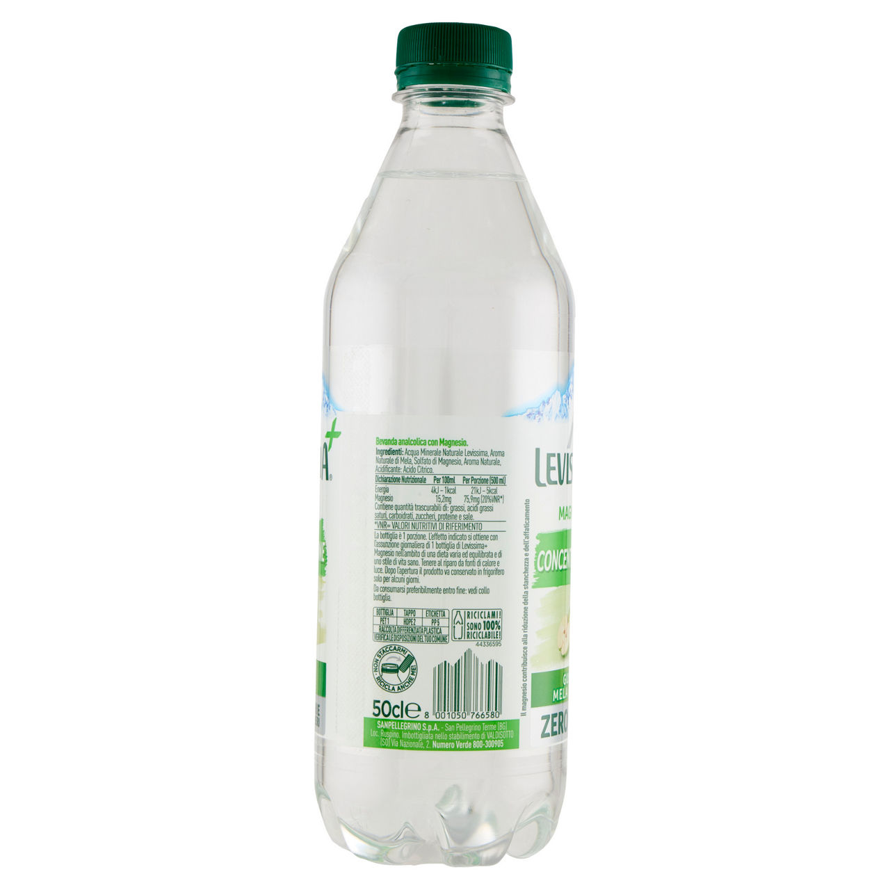Bevanda zero pro active con magnesio gusto mela levissima+ pet ml 500 - Immagine 41