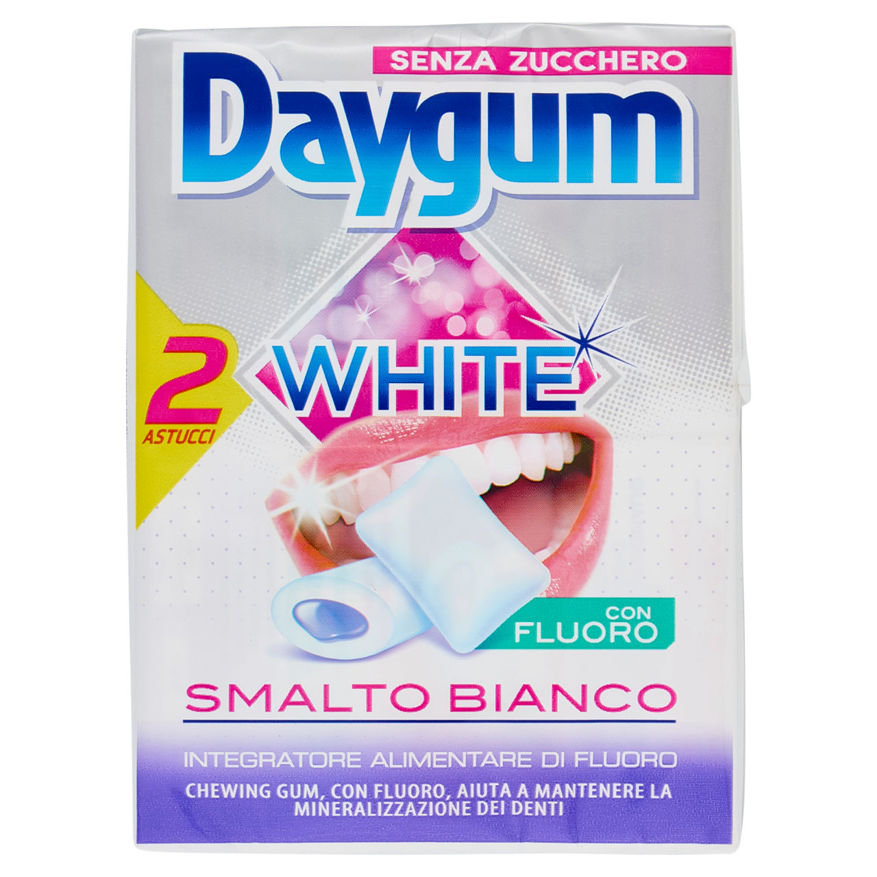 Chewing gum ripieni con fluoro 2 pz x 30 gr - Immagine 01