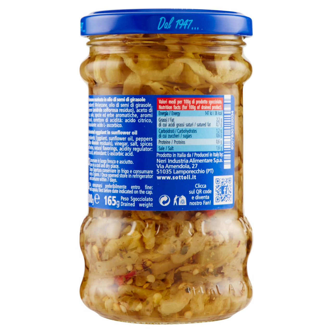 Melanzane marinate in olio di semi di girasole 300 gr - Immagine 21