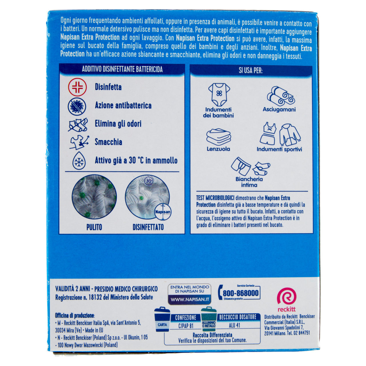 Additivo disinfettante in polvere per bucato 500 gr - Immagine 41