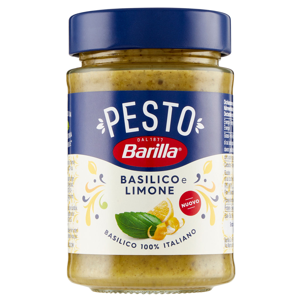 Pesto basilico e limone 190 gr - Immagine 01