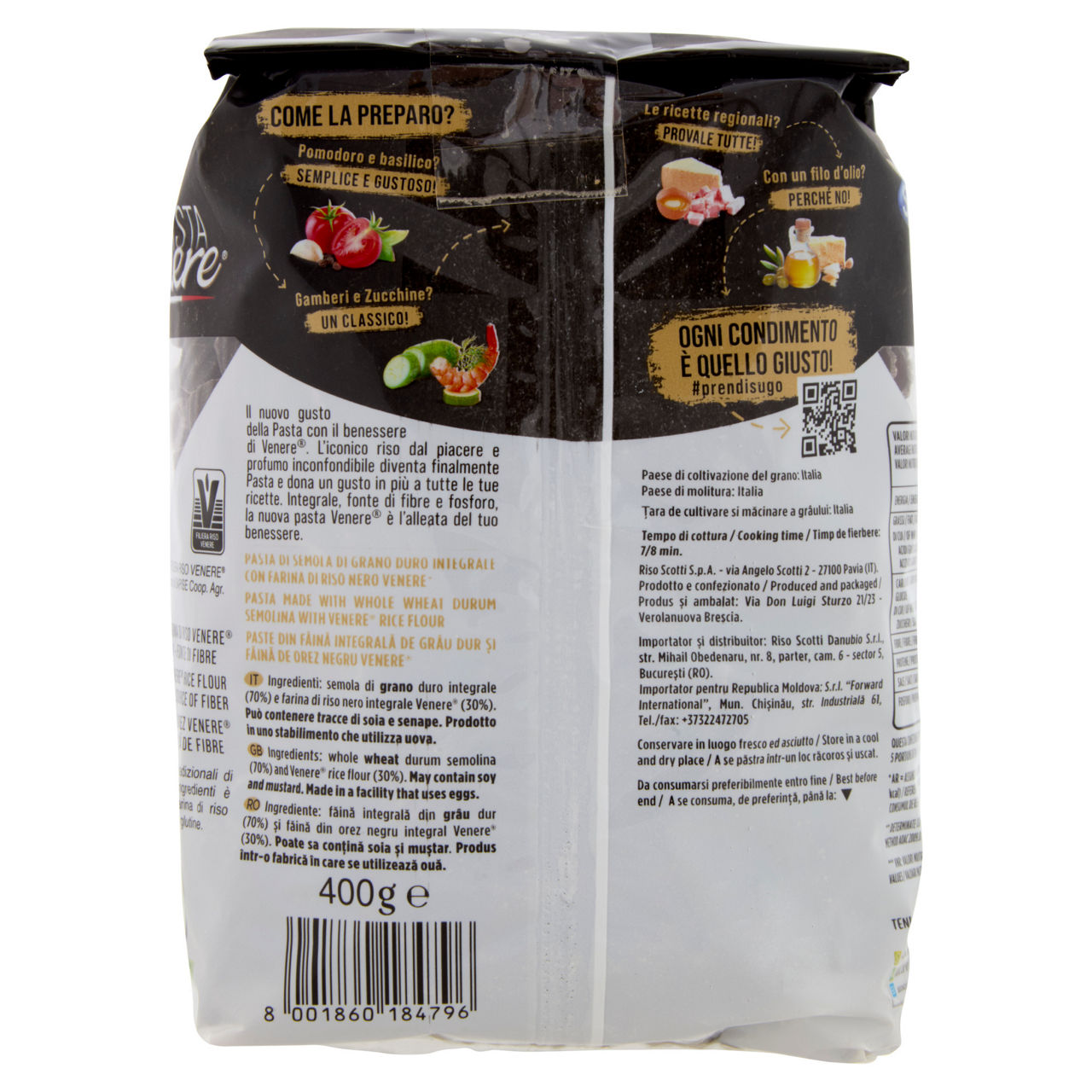 Rigatoni pasta integrale Venere 400 gr - Immagine 11