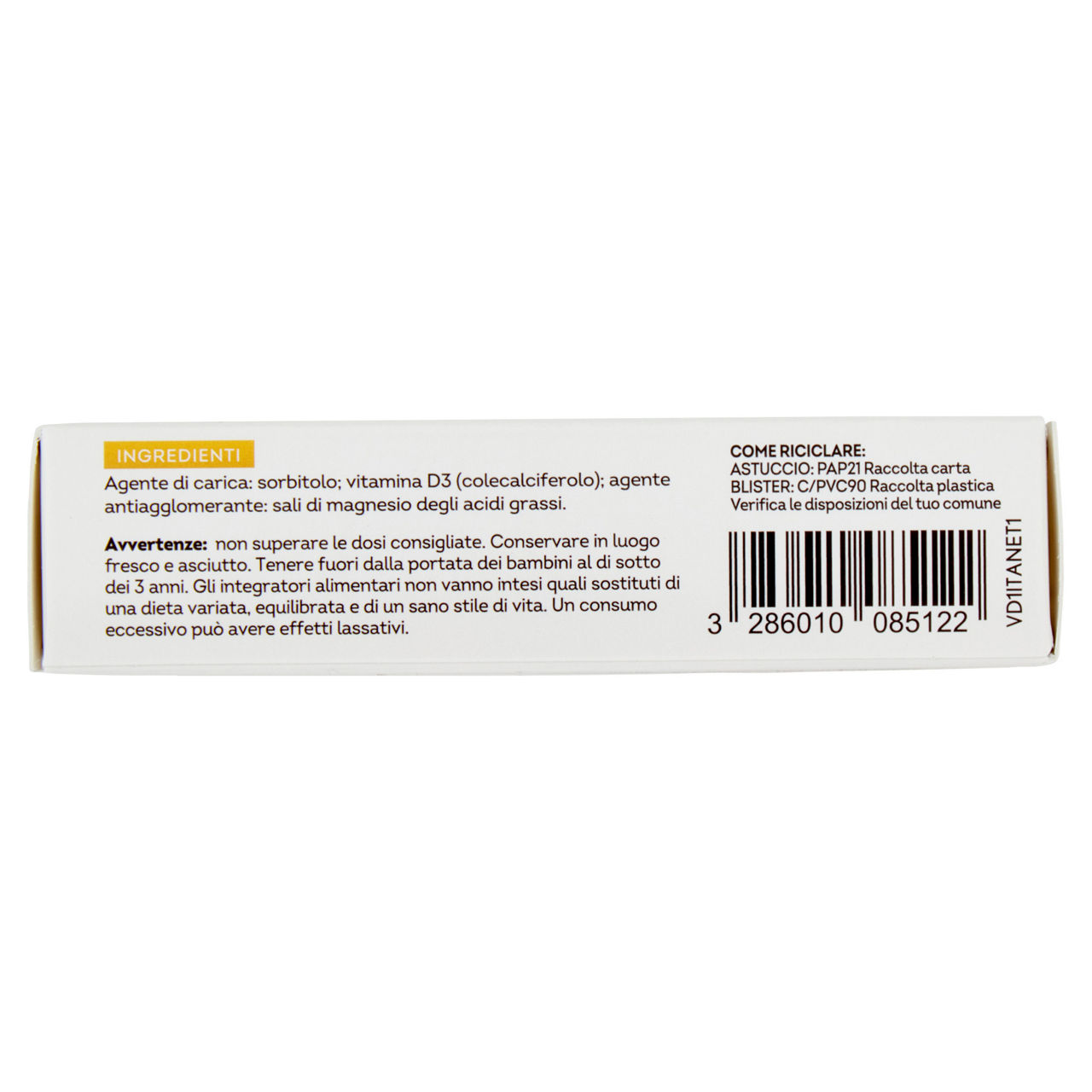 Integratore alimentare vitamina D3 per ossa sane 90 compresse - Immagine 11
