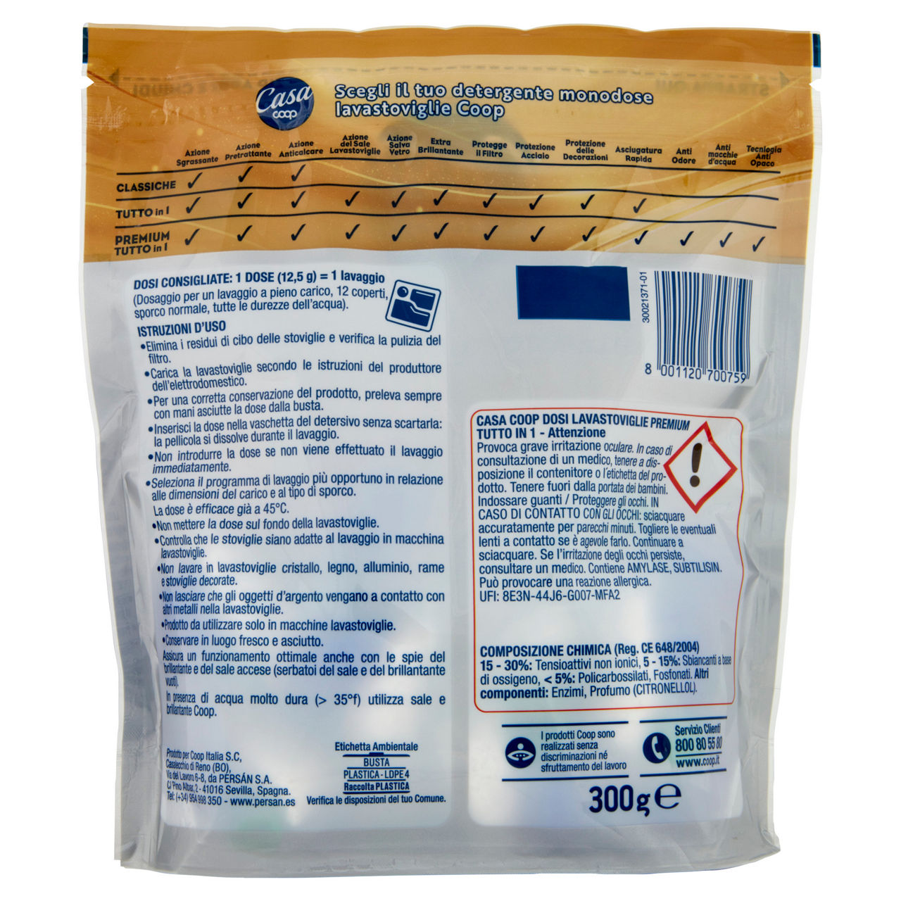 Detersivo lavastoviglie liquido +polvere coop casa pz 24 kg 0.3312 - Immagine 11