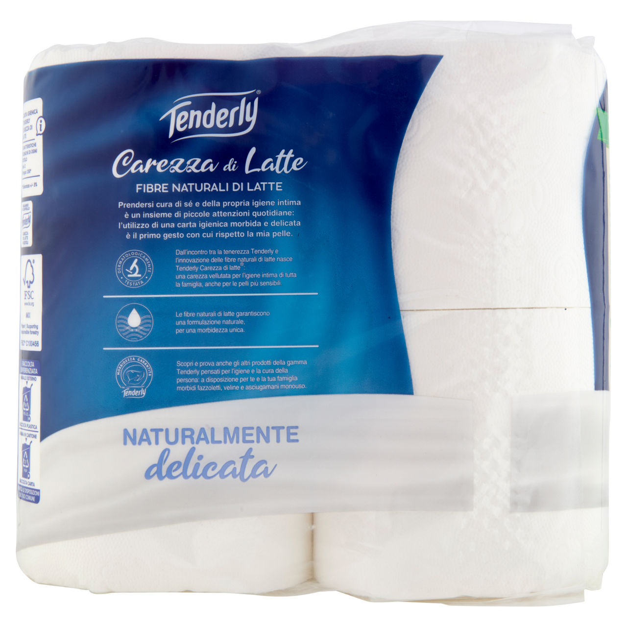 CARTA IGIENICA TENDERLY CAREZZA DI LATTE 4R PZ1 - Immagine 11