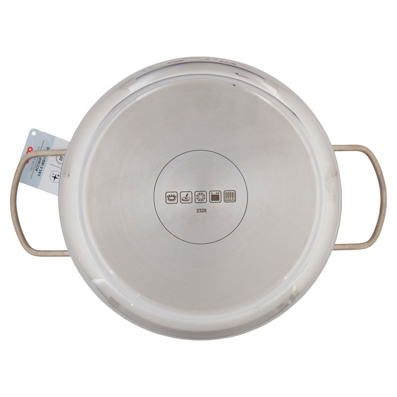 Casseruola 2 manici 22 cm acciaio per gas e induzione - Immagine 11