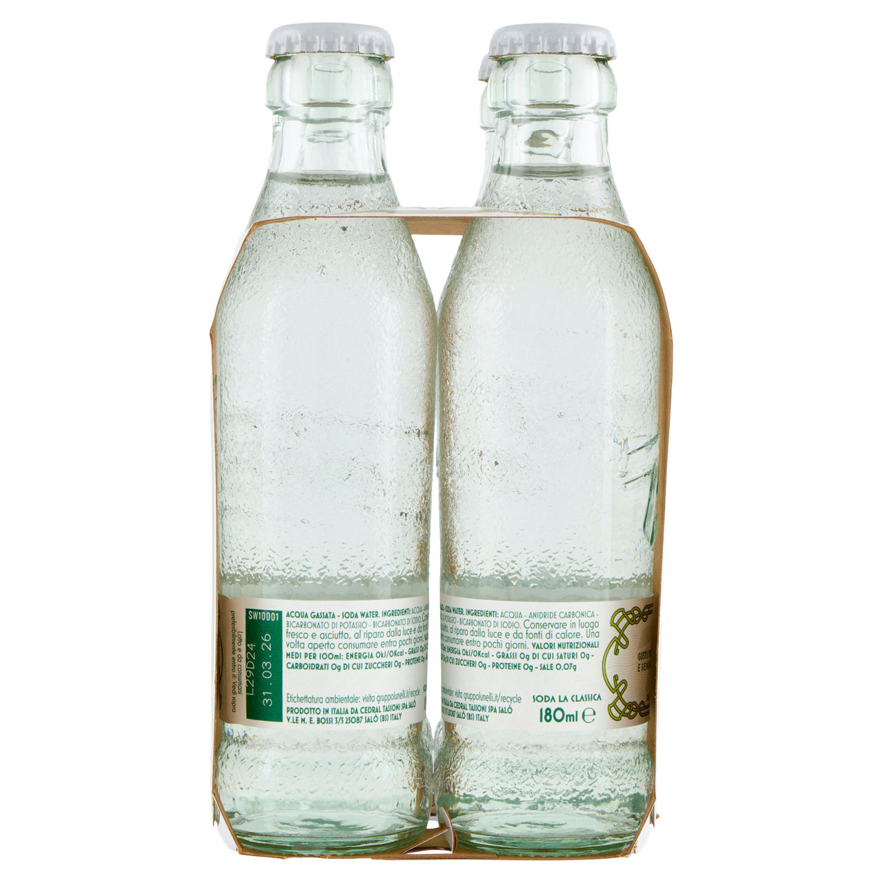 Acqua gassata soda water classica 4 pz x 180 ml - Immagine 31