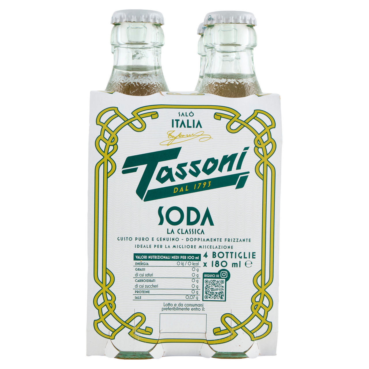 Acqua gassata soda water classica 4 pz x 180 ml - Immagine 41