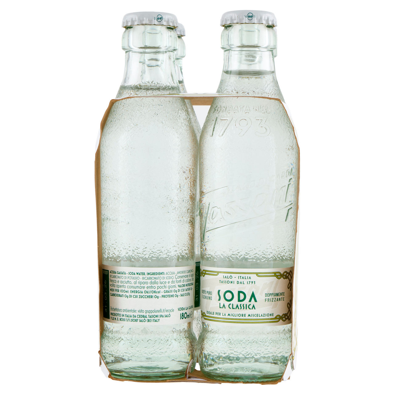 Acqua gassata soda water classica 4 pz x 180 ml - Immagine 11