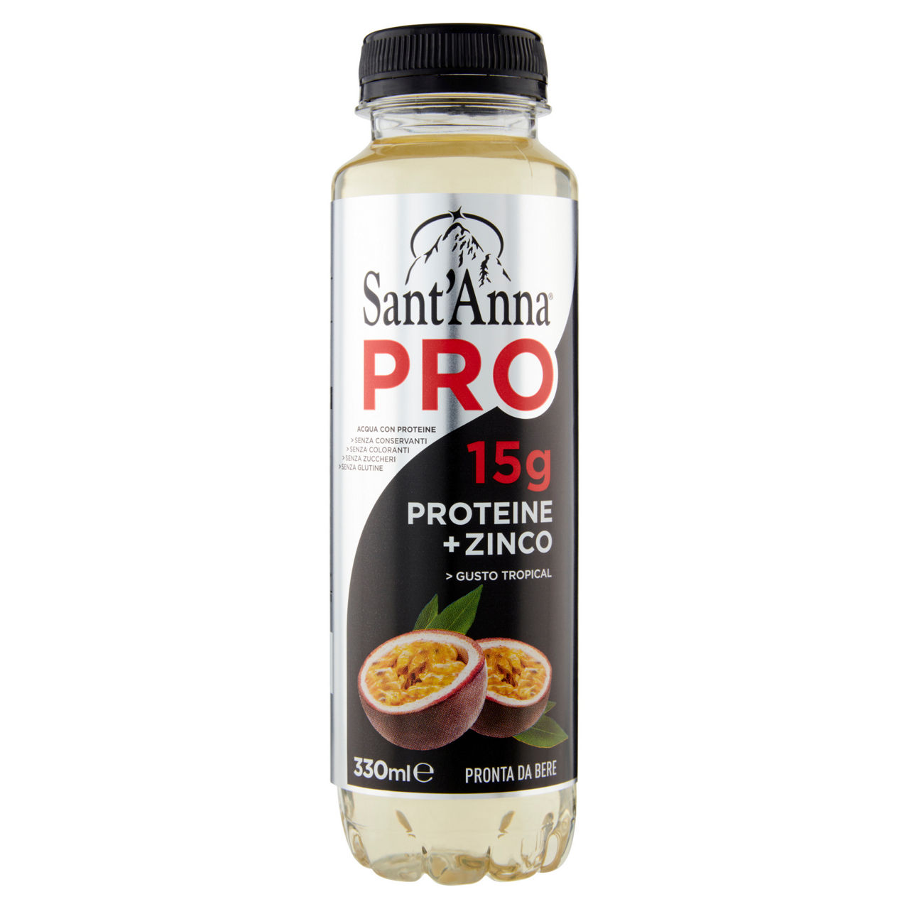 Acqua con proteine e zinco gusto tropical 330 ml - Immagine 01