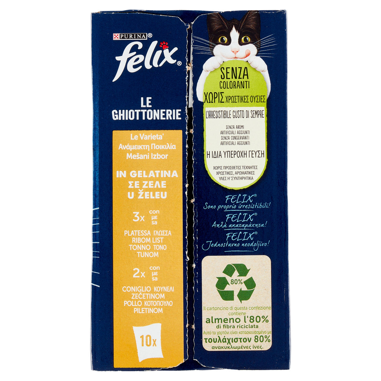 Umido gatto felix ghiottonerie le varietà g 85 x 10 g 850 - Immagine 21