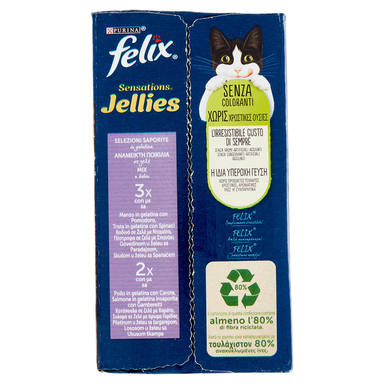 Umido gatto felix sensations jellies selezioni saporite g 85 x 10 g 850 - Immagine 21