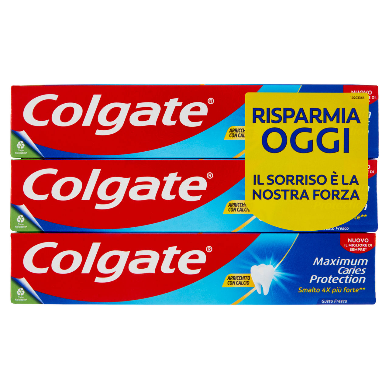 Dentifricio Maximum Caries Protection 3 pz x 75 ml - Immagine 01