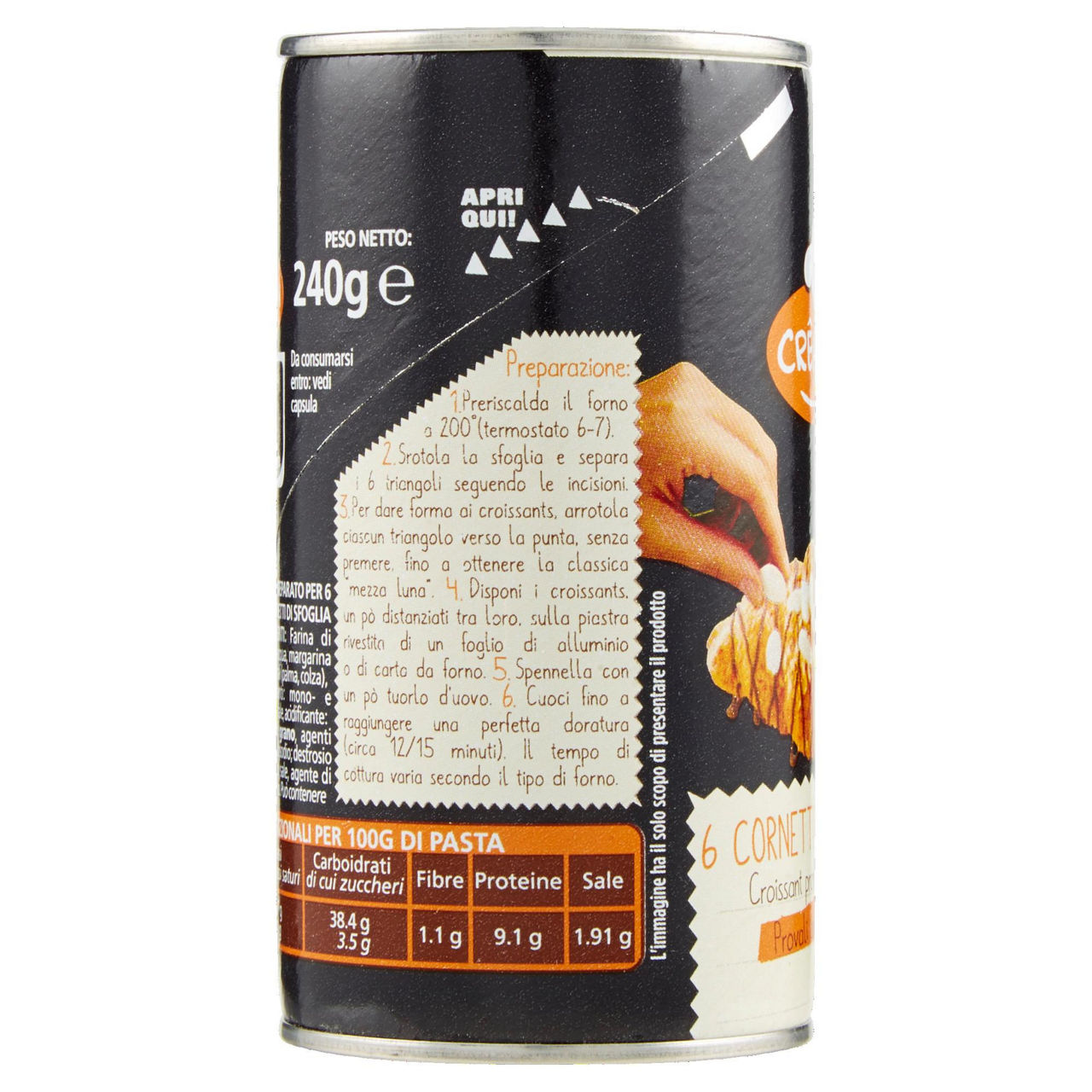 Croissant pronti da cuocere 6 pz 240 gr - Immagine 11