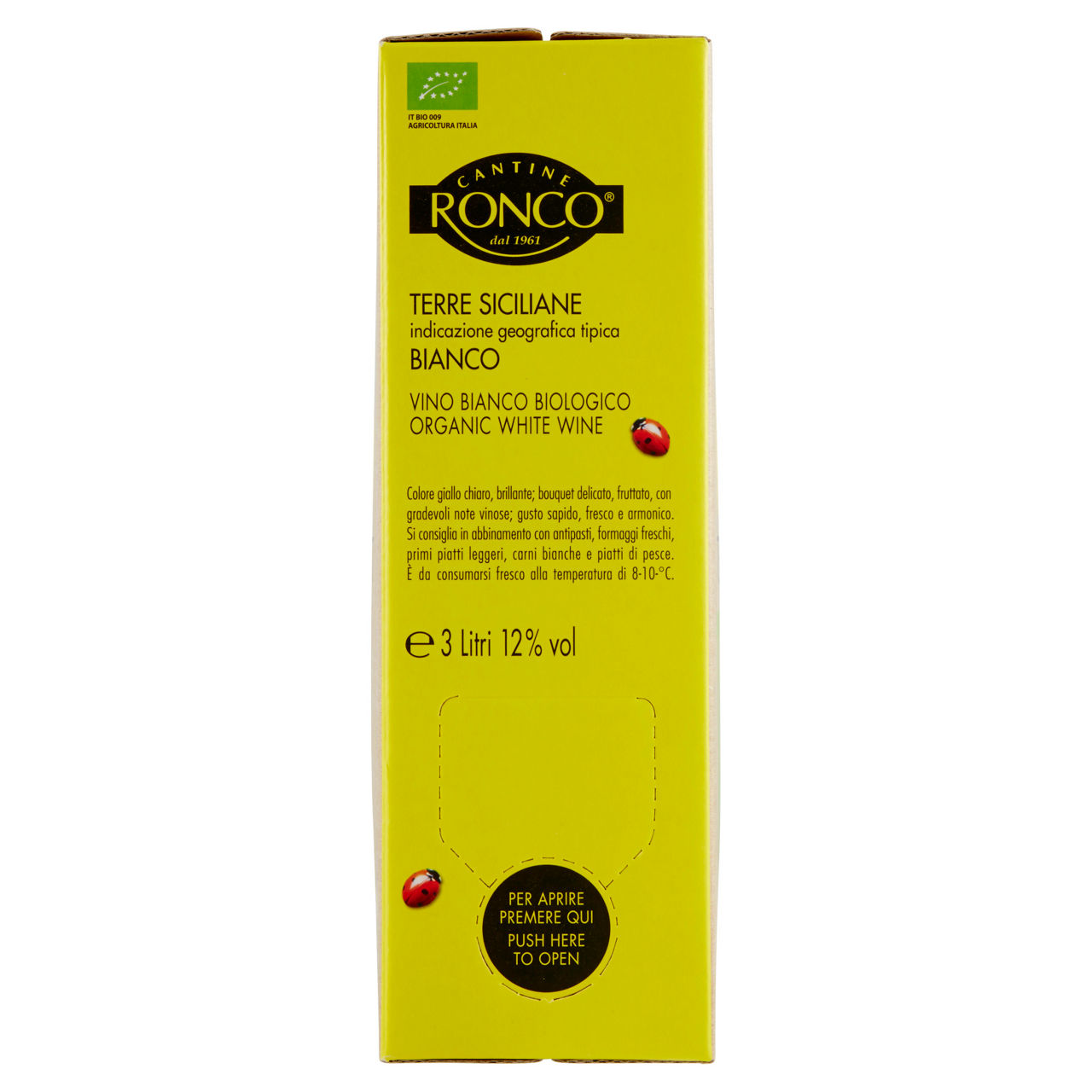 Vino bianco Terre Siciliane IGT bio bag in box 3 lt - Immagine 31