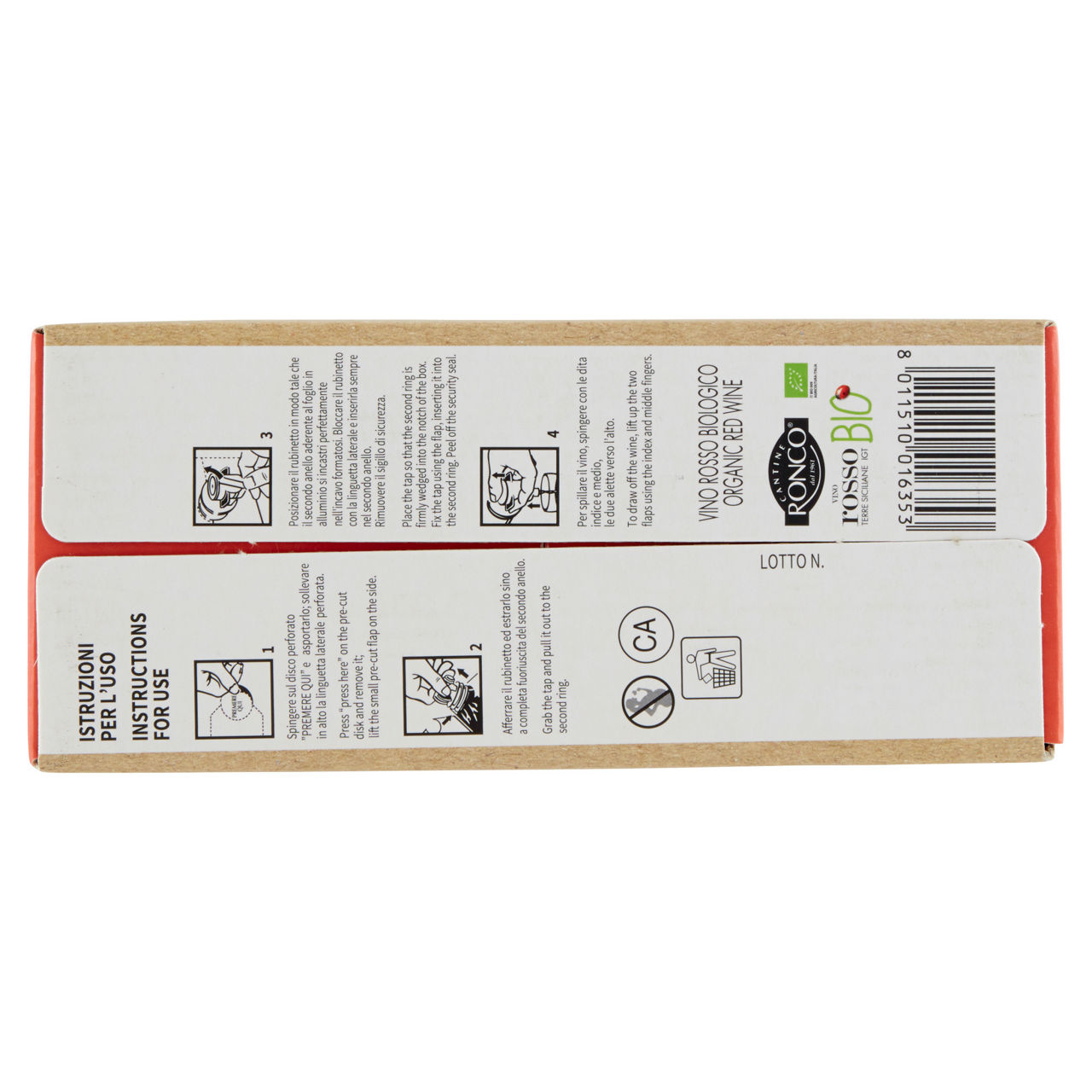 Vino rosso Terre Siciliane IGT bio bag in box 3 lt - Immagine 51