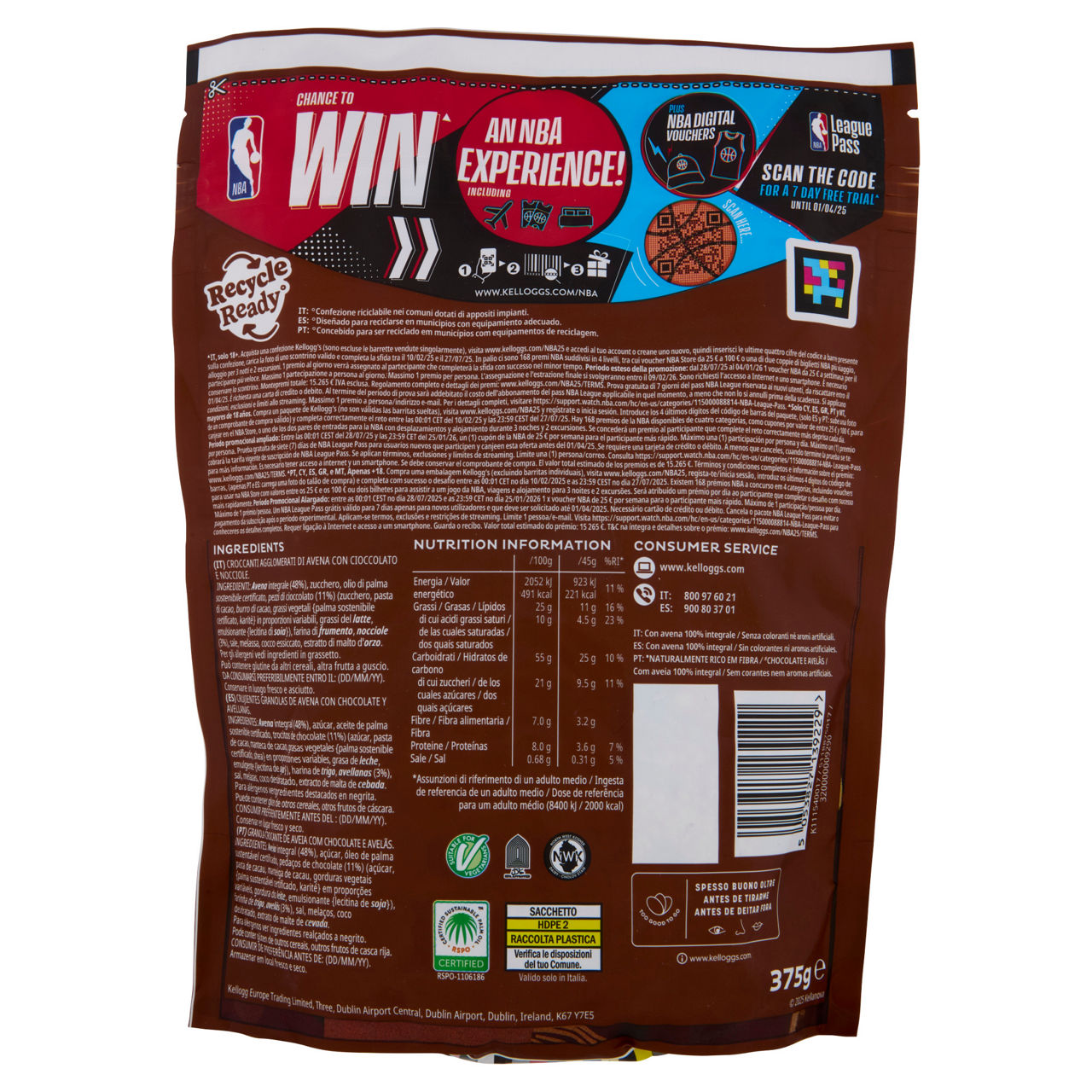 Muesli con cioccolato e nocciole 375 gr - Immagine 41
