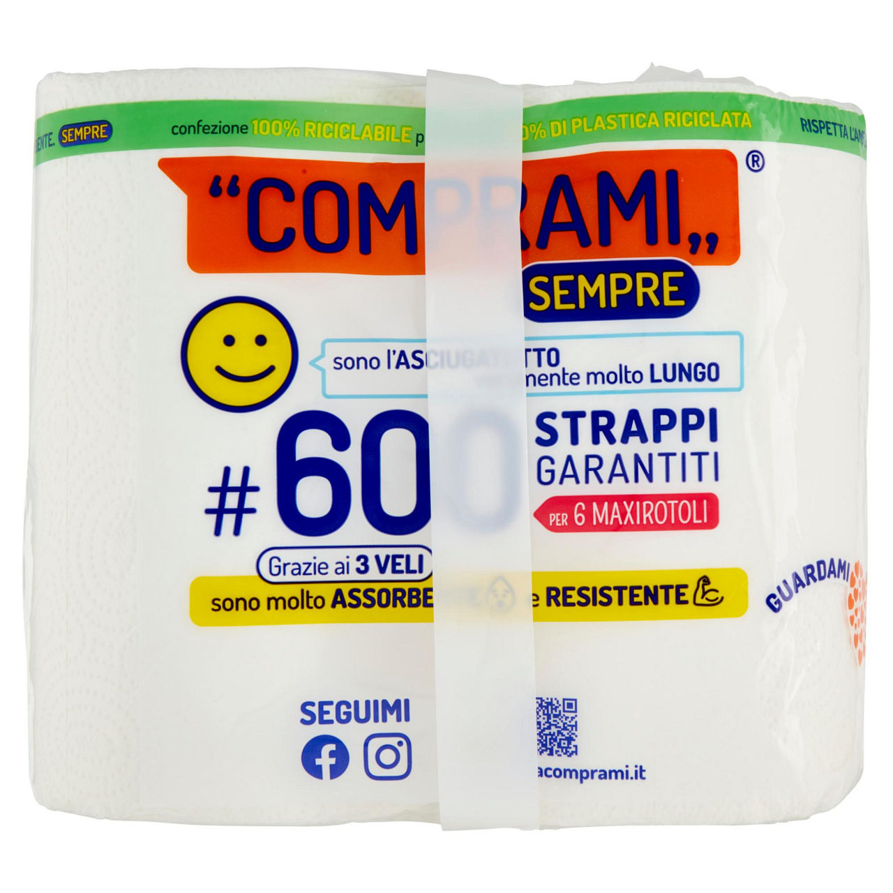 Asciugatutto 3 veli 600 strappi 6 maxirotoli - Immagine 41