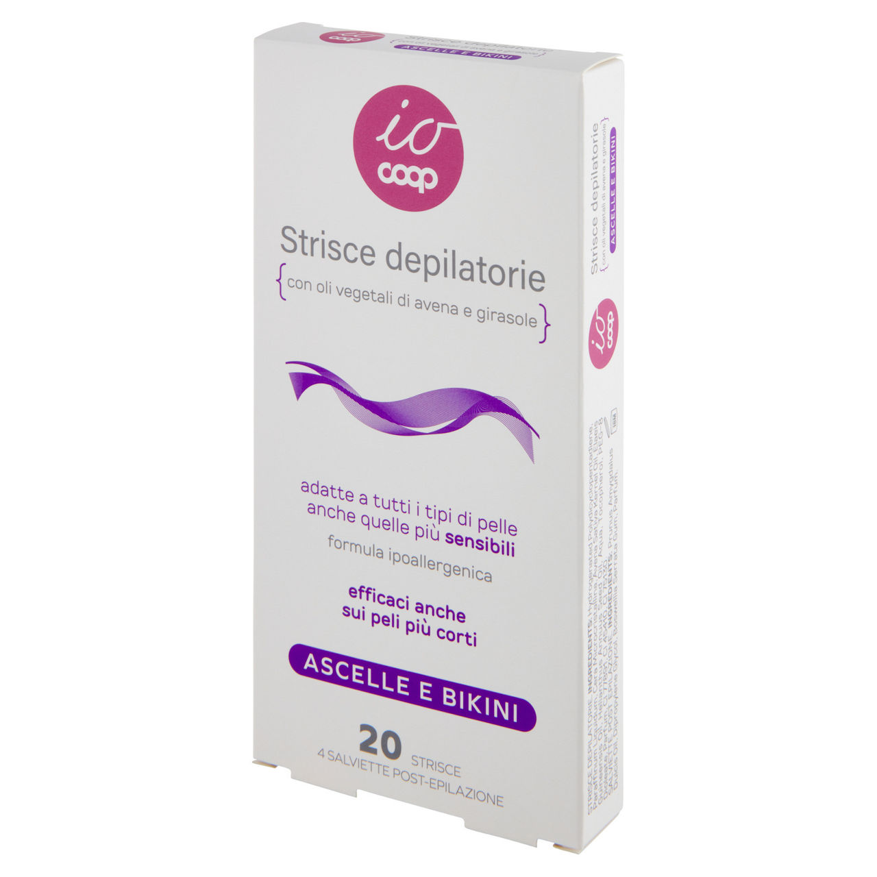 Strisce depilatorie io coop ascelle e bikini 20 pz + 4 salviette post epilazione - Immagine 41