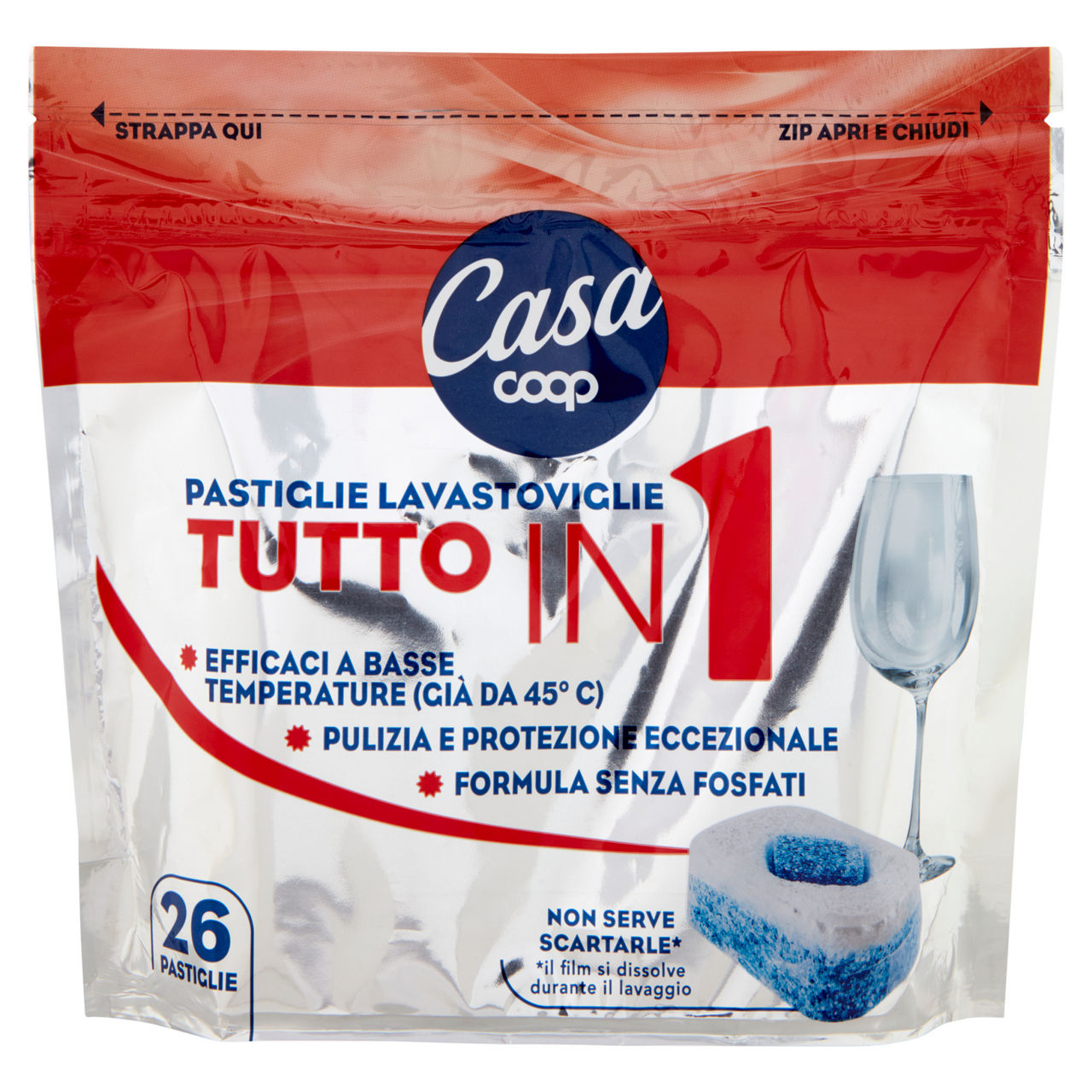 Det. lavastov.coop casa pastigl.tutto in 1 premium 11 funzioni busta pz.26 g.468