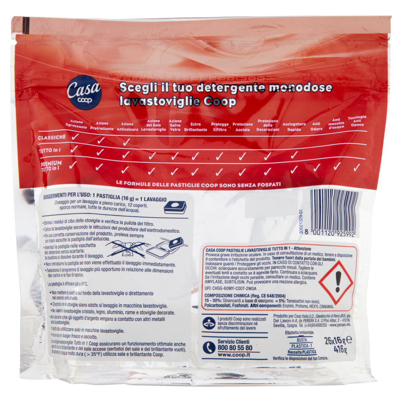 Det. lavastov.coop casa pastigl.tutto in 1 premium 11 funzioni busta pz.26 g.468 - Immagine 61