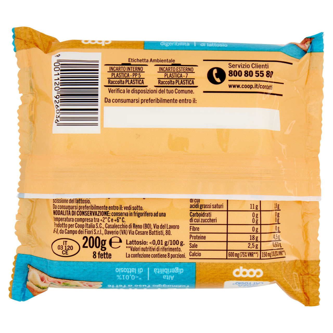Formaggio a fette senza lattosio 200 gr - Immagine 31